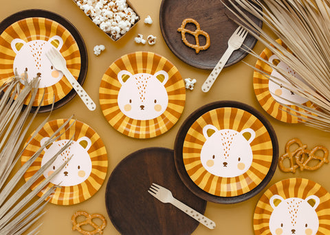 Vienkartinės lėkštės "Liūtukas"