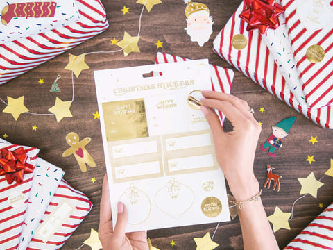 Dāvanu birkas "Santa 2mix"