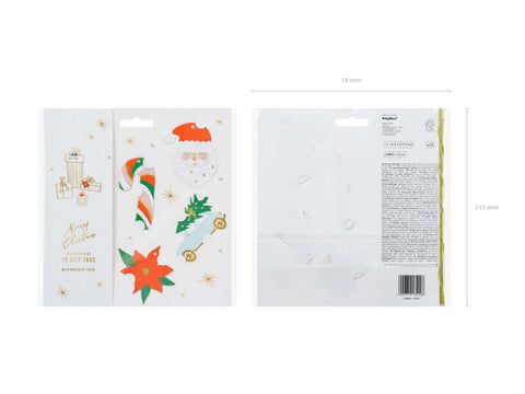 kalėdų dovanų etiketės kortelės