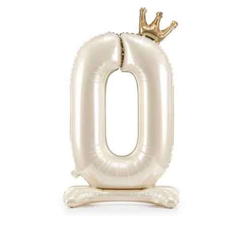 folinis skaicius pastatomi balionai kremines spalvos gimtadieniui dekoracijos balionas