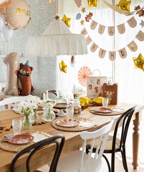 Folinis balionas skaičius 1 su meškiuku