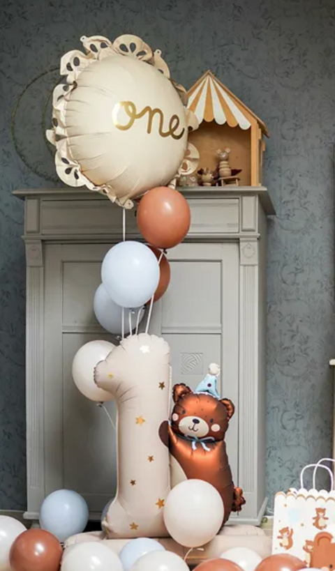 Numura 1 folijas balons ar rotaļu lācīti