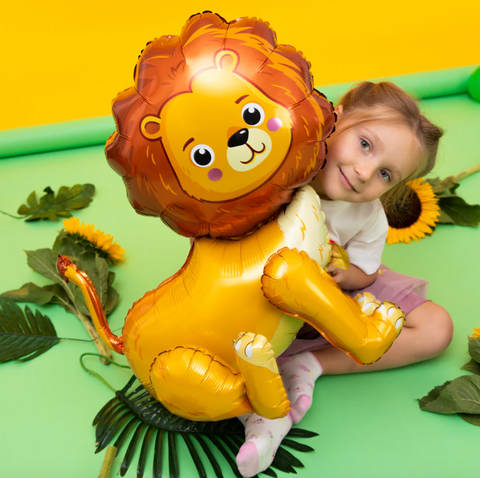 liutas balionas safari tema dekoracijos pirmas gimtadienis gyvuneliu tema