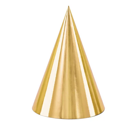 Dzimšanas dienas cepures (zelta, rozā)