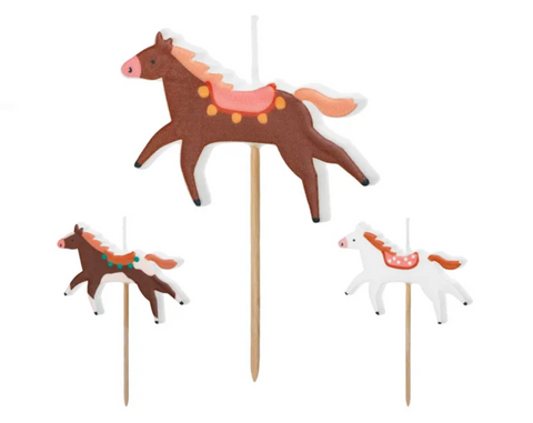 arkliukai  žvakutės dekoracijos gimtadieniui vaikams ūkio tema