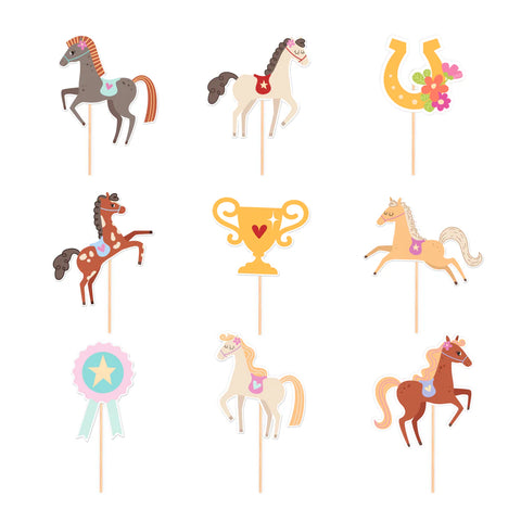 arkliukų tema dekoracijos gimtadieniui švenčių dekoras arklių tema ūkio gyvūnų