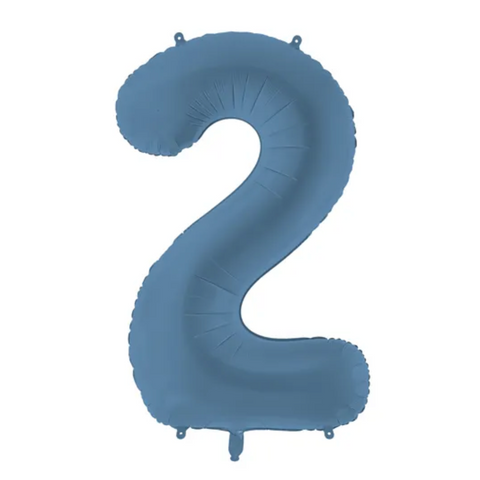 Mėlynas folinis balionas skaičius (0, 1, 2, 3, 4, 5, 6, 7, 8, 9, 0) matinis pastelinis balionas helio skacius