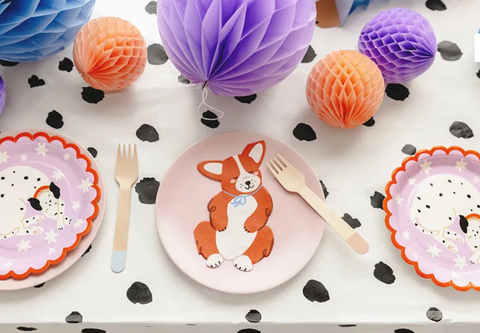 serveteles suniuku tema gimtadienis dekoras dekoracijos korgis suo