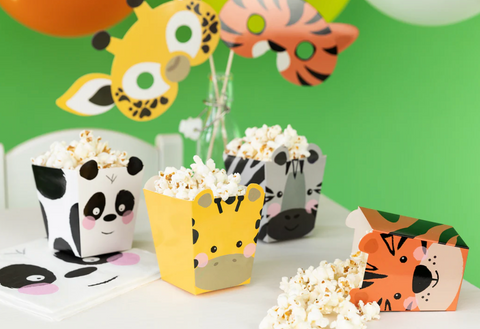 popkornu dezutes skanestams safari tema gimtadienis pirmas gimtadienis dekoracijos gyvunu tema